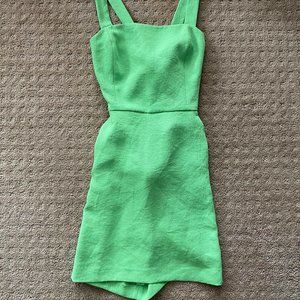 Green Aritzia Wilfred écoulement mini dress